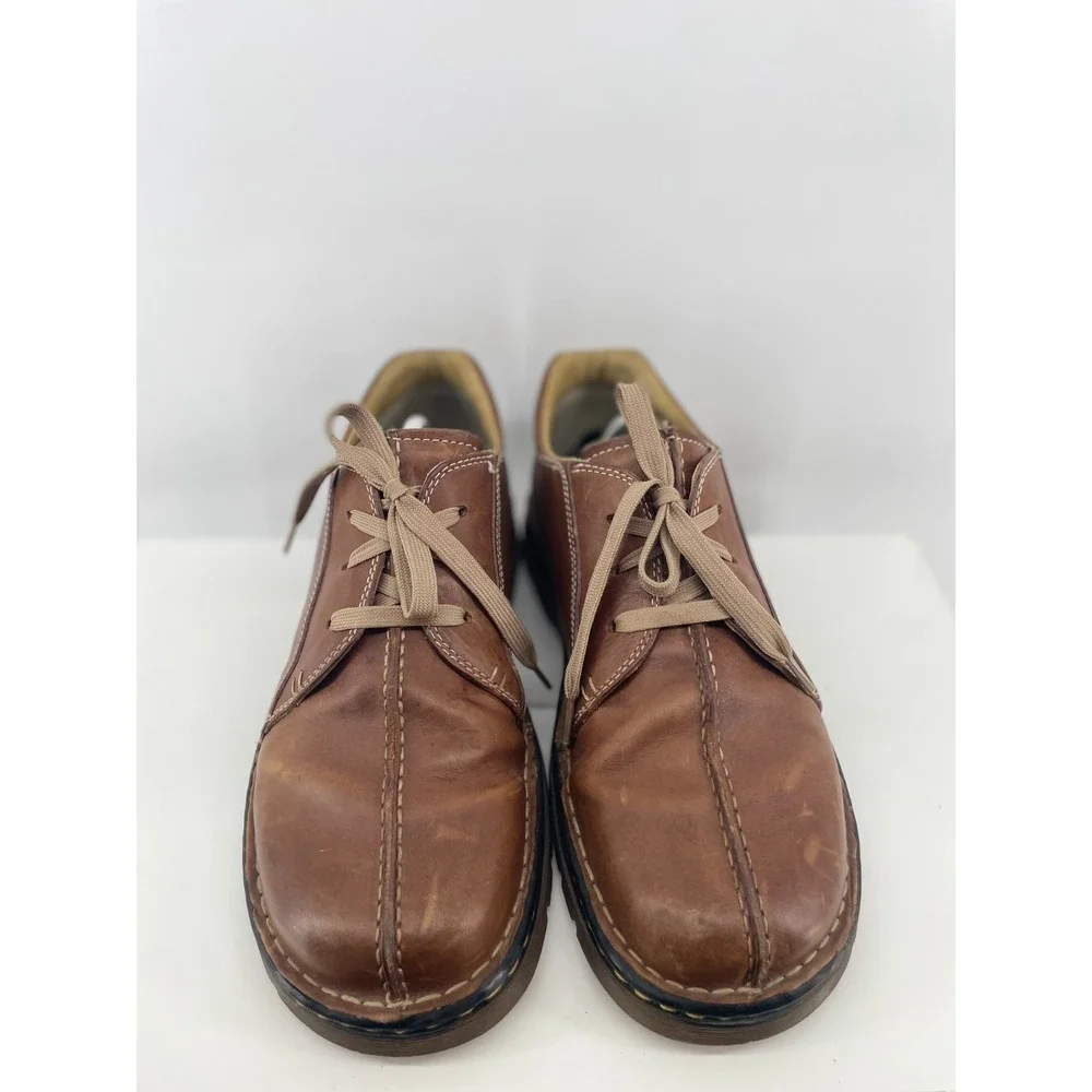 Dr Doc Martens Split Toe Oxfords Men 11 Brown Leather 90s‎ Grunge Shoes 11232